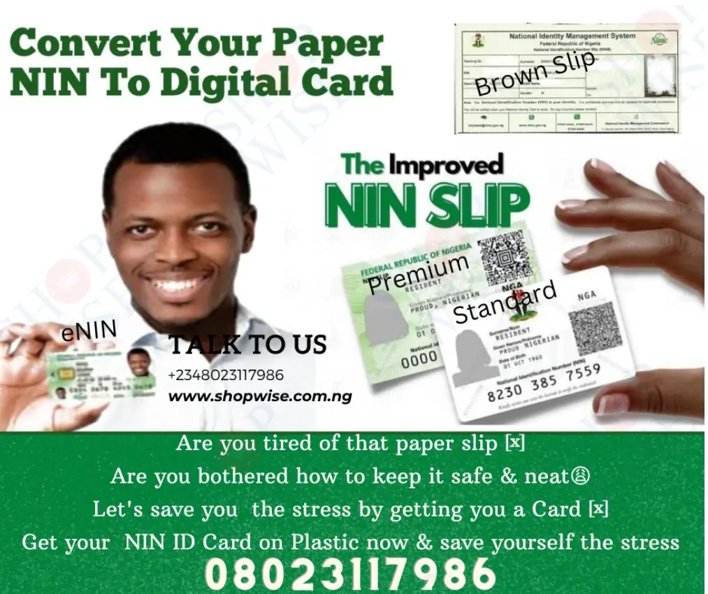 National ID Card Download (Choose Download Only or With Plastic Printout) 
